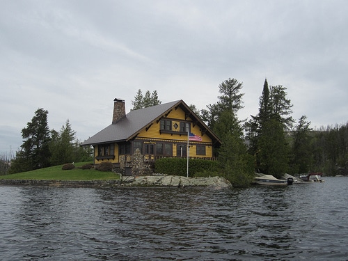 isolated cabin photo