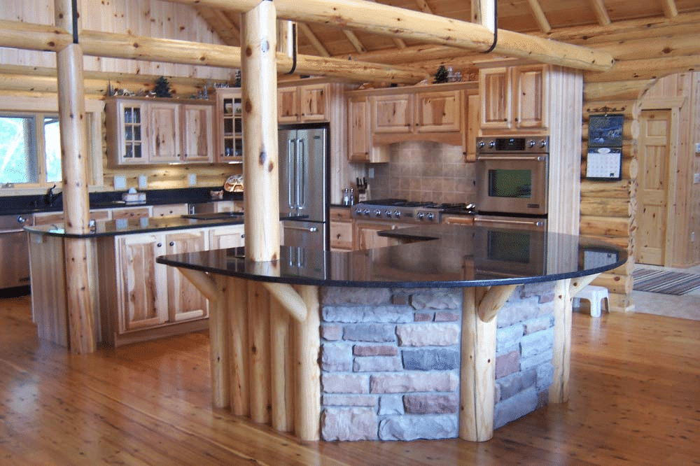 Log Cabins: 17 Amazing Log Cabin Kitchen Design To Inspire ...