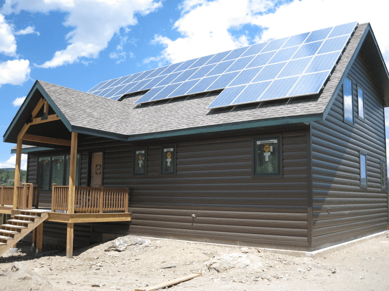 solar cabin roofing