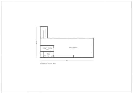 2 Story, 6 Bedroom, 7 Bath Farmhouse Floor Plans with Basement