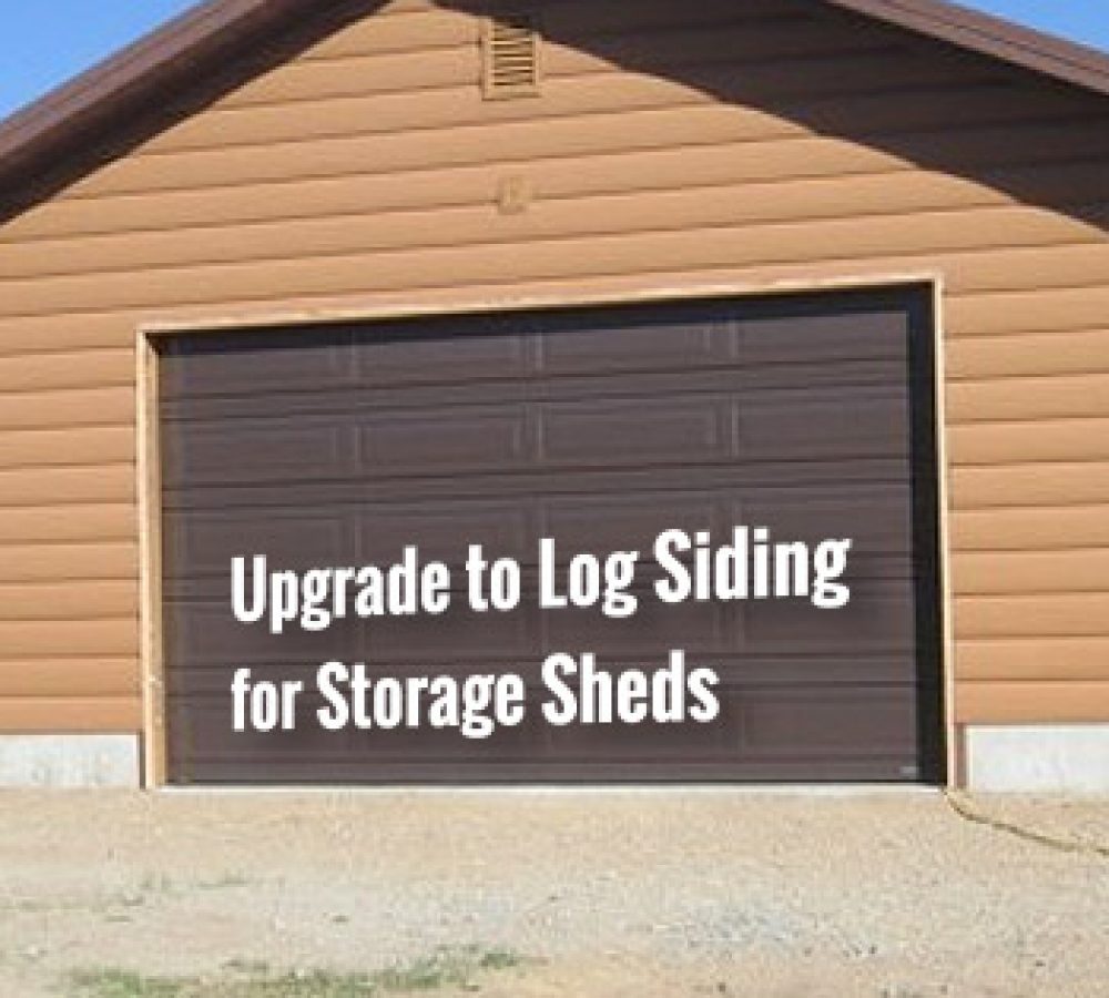 log siding storage shed